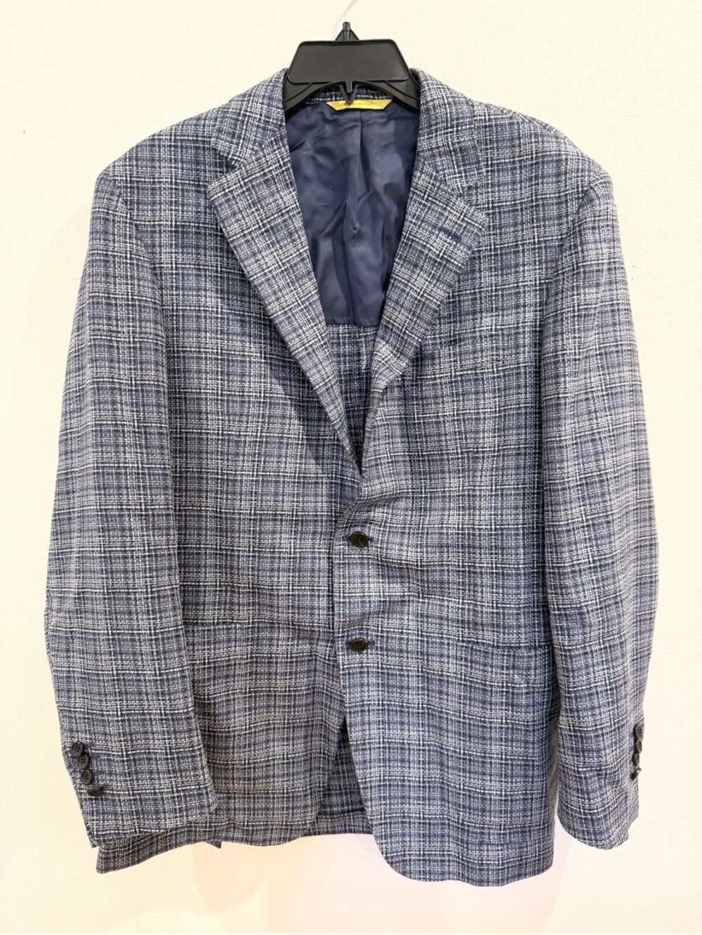 Canali Kei Fit Silk-Wool Plaid Sport Coat EU54 US37